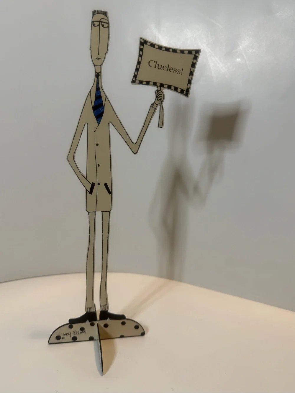 Vintage Joey Silvestri Metal Sculpture My Dysfunctional Family “Clueless”